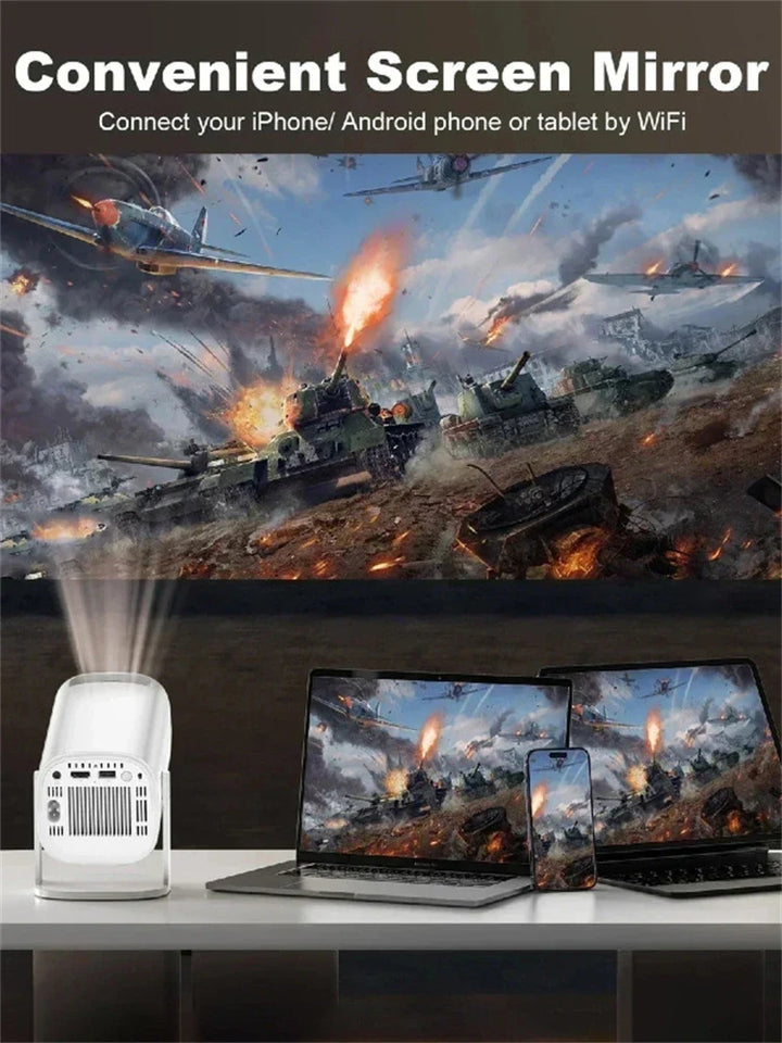 Projecteur portable intelligent P30 Android 11 WiFi6 Support 4K