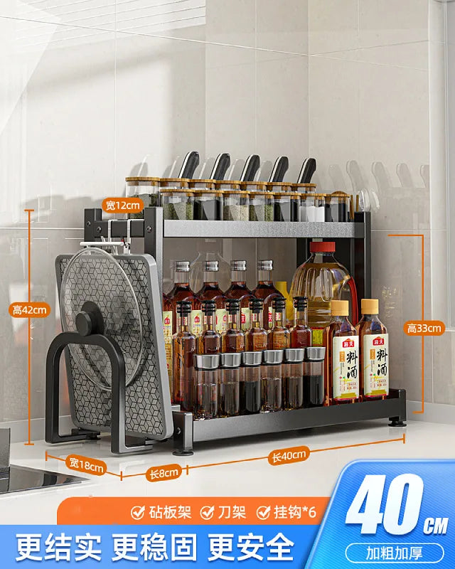 Étagère de rangement de cuisine à 2/3 niveaux