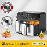 🍽️Airfryer Friteuse à Air Double Compartiment Ninja – Cuisson Polyvalente et Intelligente ⚡